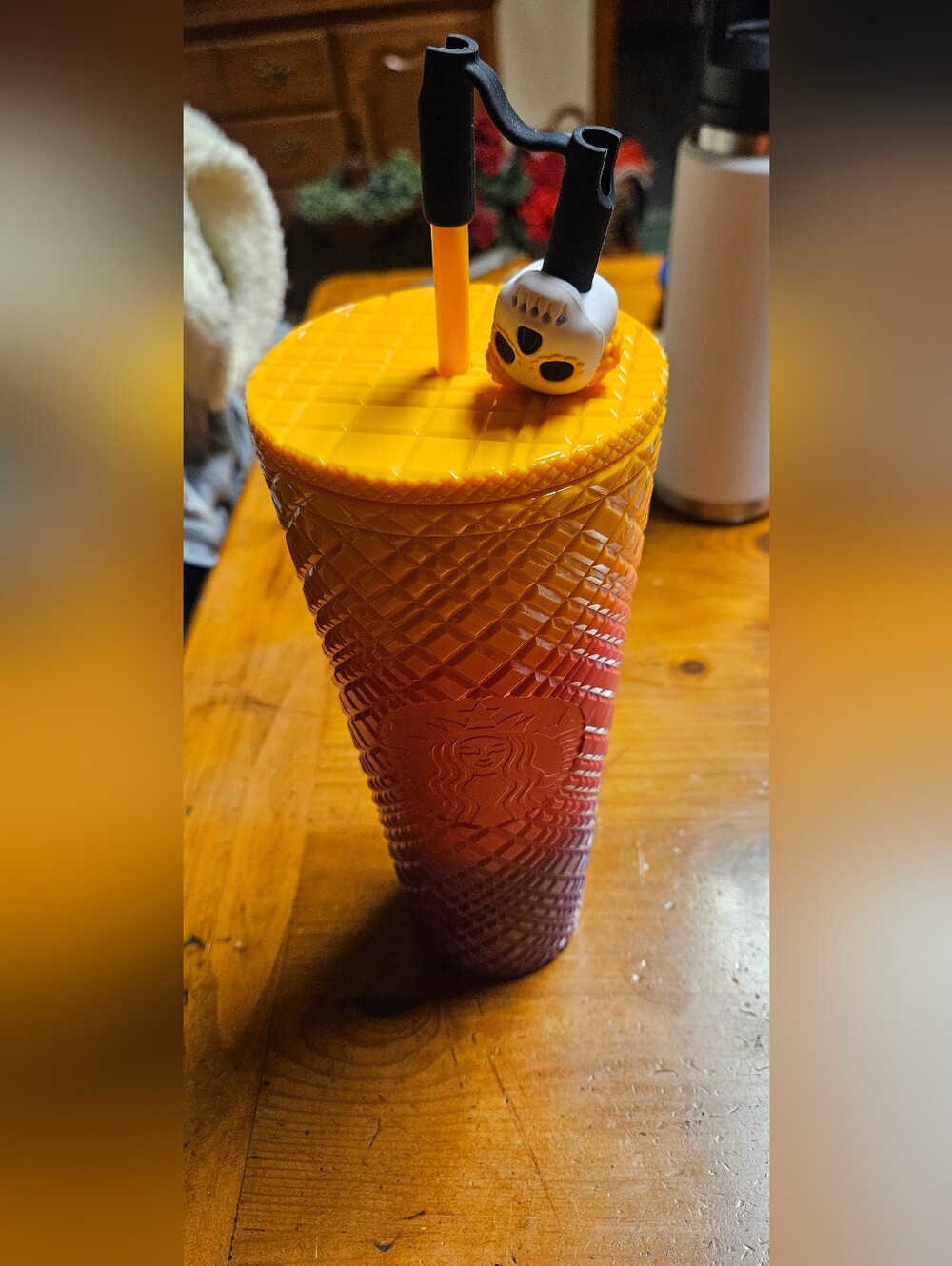 Starbucks 2024 Dia De Meurtos Ombre Studded Tumbler - Yellow to Purple